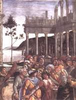 The Punishment of Korah and the Stoning of Moses and Aaron (detail 4)