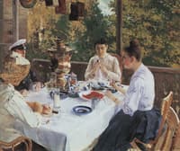 At a Tea Table.