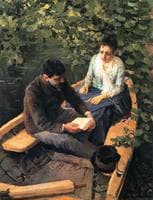In a Boat (Portrait of the Artist Maria Yakunchikova and Self-Portrait)