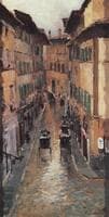 A Florence Street in the Rain.