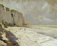 Beach at Dieppe. Study.