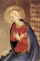 Annunciation (detail 2) (The Cortona Altarpiece)