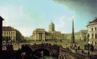 View of the Kazan Cathedral in St. Petersburg