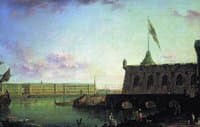 View of the Fortress of St. Peter and Paul and the Palace Embankmant
