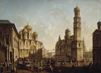 The Cathedral Square in the Moscow Kremlin