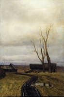 Autumn. Road in a Village