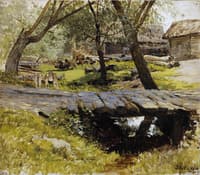 Footbridge. Savvina Sloboda. Study