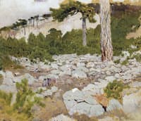 Crimea. In the Mountains. Study