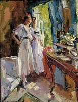 In Front of the Open Window