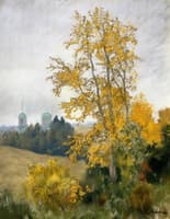Autumn Landscape with a Church