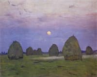 Haystacks. Twilight