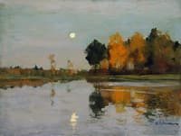 The Twilight. The Moon. Study