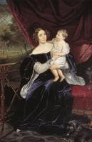 Portrait of Countess O.I.Orlova-Davydova and Her Daughter