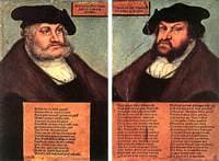 Portraits of Johann I and Frederick III the wise, Electors of Saxony