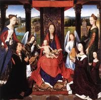 The Virgin and Child with Saints and Donors [central panel]