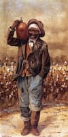 Negro Man with Jug on Shoulder
