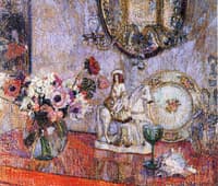 Still Life with Poppies and Staffordshire