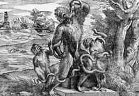 Caricature of the LaocÃ¶on-group