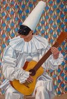 Pierrot with Guitar