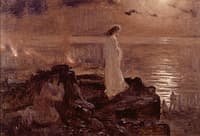 Jesús en el Lago Tiberiades (Boceto)