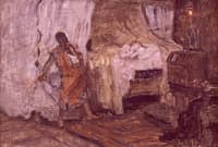 Otelo y Desdémona (Boceto)
