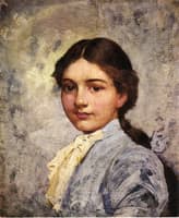 Girl in Blue Blouse