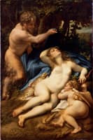 Venus and Cupid Spied by a Satyr