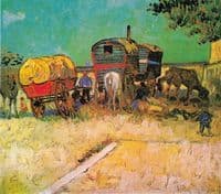 Gypsy Camp with Horse-dray