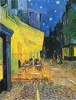 Terrace of the Café on the Place du Forum in Arles in the Evening