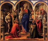Virgin and Child Surrounded by Angels with Saint Frediano and Saint Augustine