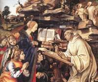 Apparition of The Virgin to St Bernard [detail]