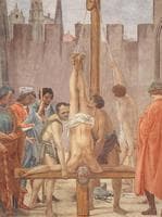 Disputation with Simon Magus and Crucifixion of Peter (detail) (Brancacci Chapel)