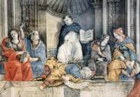Triumph of St Thomas Aquinas over the Heretics (detail)