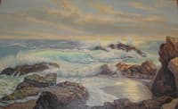 Seascape At Sunset