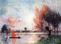 Sailboat on a Pond