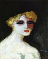 Blond Woman with Small Head