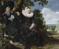 Portrait of Isaac Abrahamsz. Massa and his Wife Beatrix van der Laen