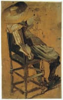 Seated Man with Sword