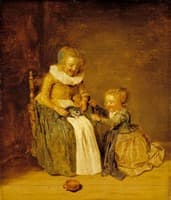 Children with a Cat
