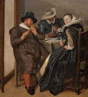 Merry Company with Flutist