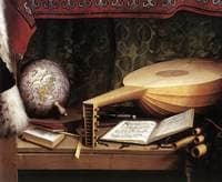 Double Portrait of Jean de Dinteville and Georges de Selve (aka The Ambassadors) [detail]