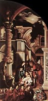 The Oberried Altarpiece ~ Right panel: Adoration of the Shepherds