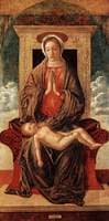 Madonna Enthroned Adoring the Sleeping Child