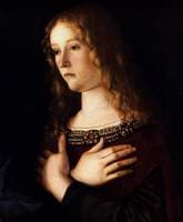 Madonna and Child with Two Saints (detail)