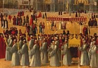 Procession in Piazza S. Marco [detail]