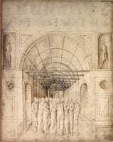The Twelve Apostles in a Barrel-Vaulted Passage