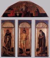 Triptych of St Sebastian