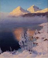 Mountainous Lake Scene