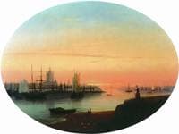 Smolny Convent at Sunset