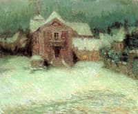 Plaza under Snow, Gerberoy